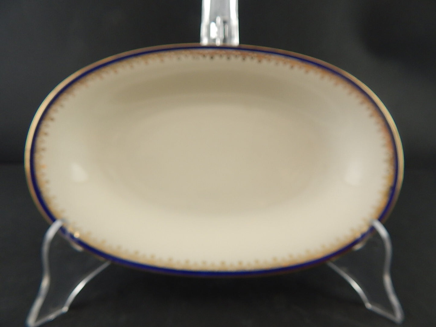 ANTICO SERVIZIO PIATTI STILE IMPERO PORCELLANA DECORO BLU E ORO BAVARIA SCHALLER