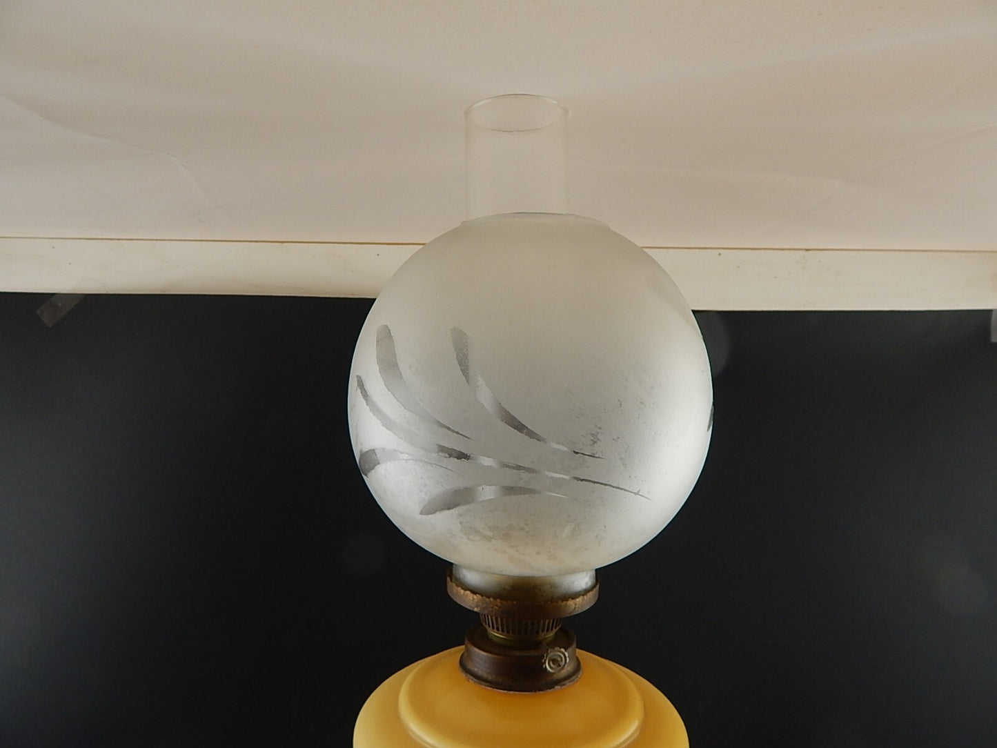 ANTICA COPPIA LAMPADE TAVOLO LUMI A PETROLIO STILE IMPERO NAPOLEONE GIUSEPPINA