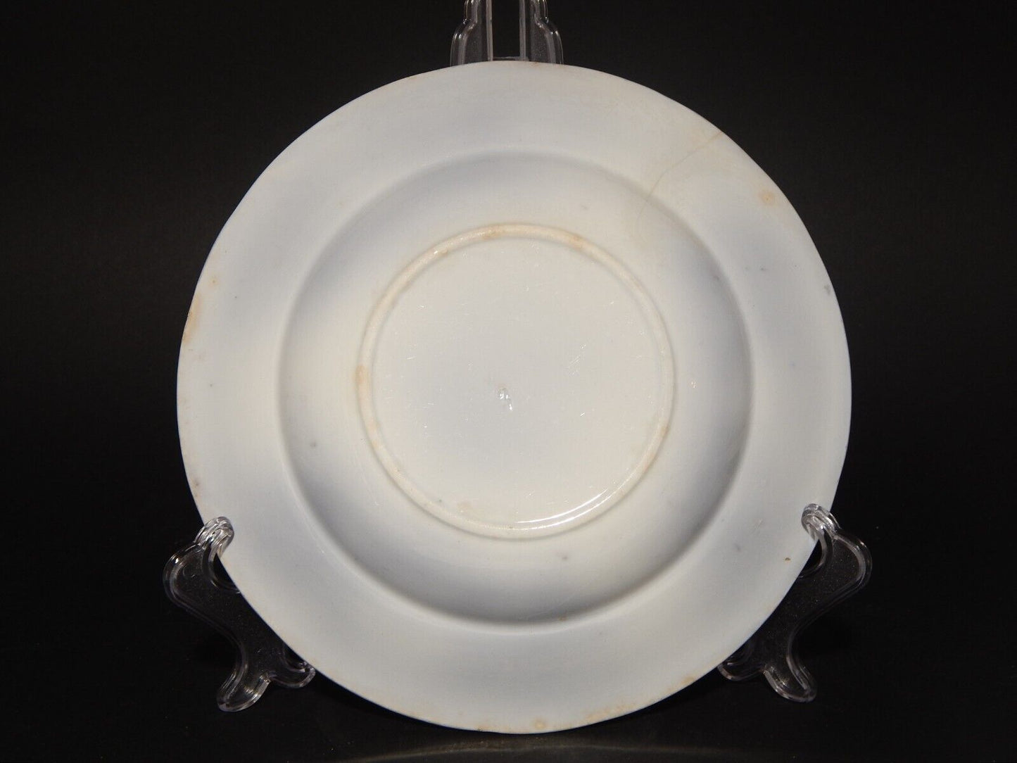 ANTICO PIATTO FONDO CERAMICA JARDINIERE VILLEROY & BOCH FINE '800 DIFETTO B1136