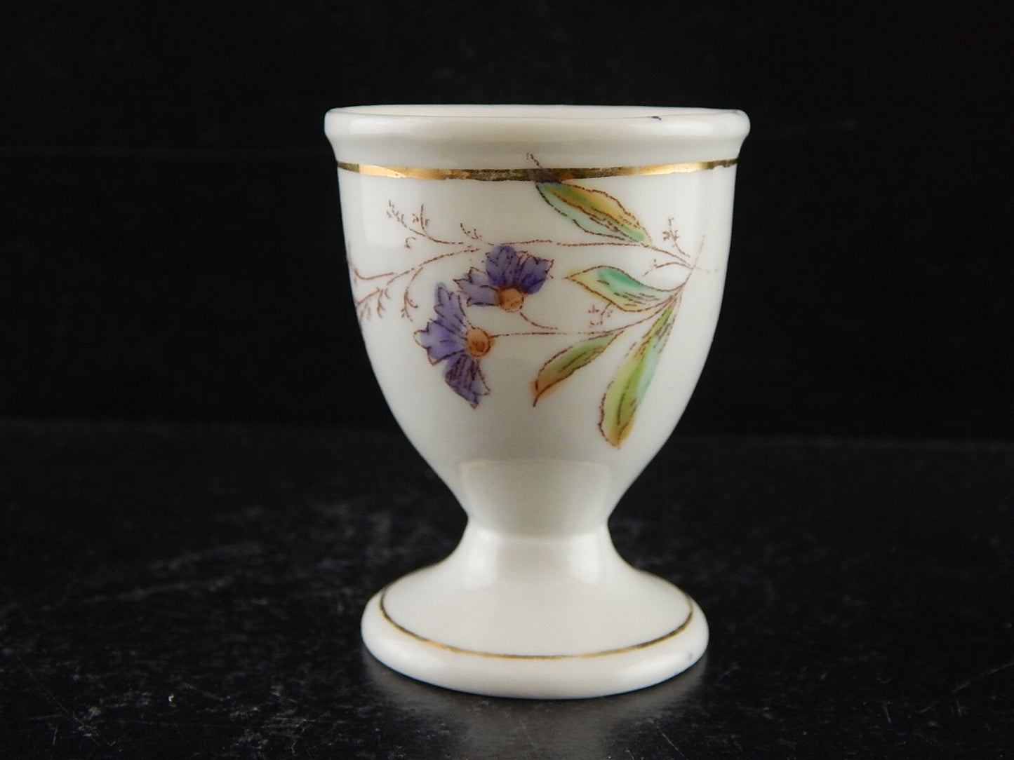 ANTICO HAVILAND LIMOGES PORTA UOVO PORCELLANA FINE 800 ART NOUVEAU FLOREALE