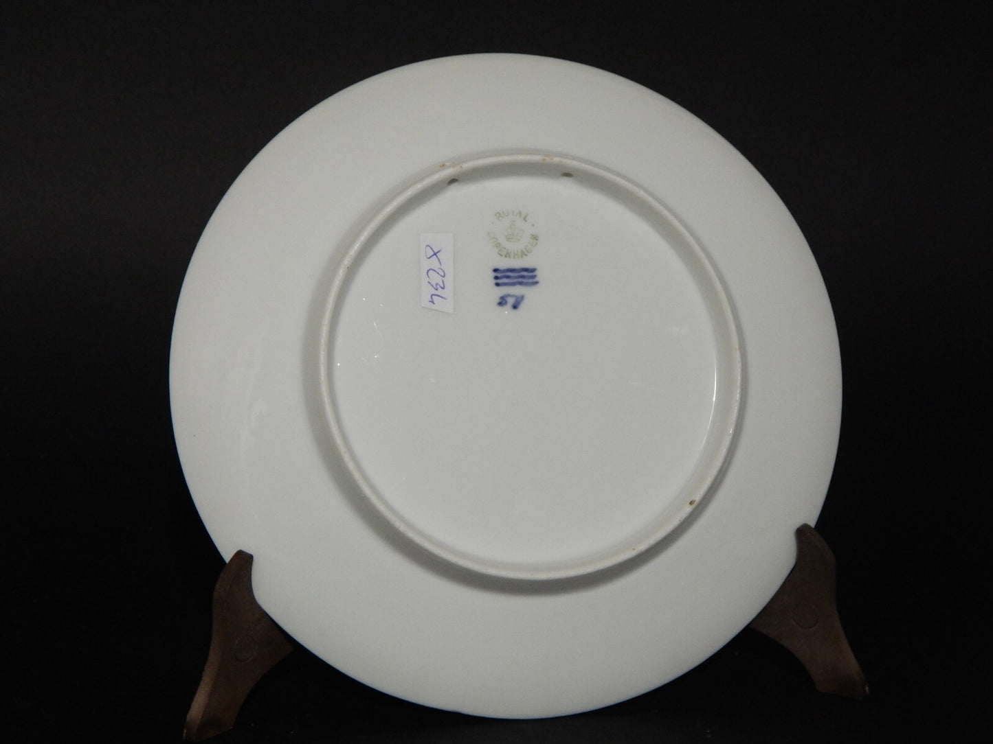 ROYAL COPENHAGEN PIATTO PORCELLANA 1809-1909 MARIBO AMTS OKONOMISKE SELSKAB