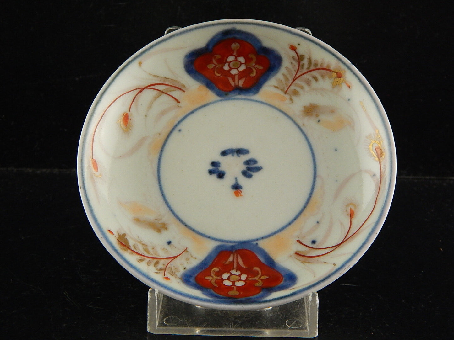ANTIQUARIATO ORIENTALE PIATTINO PORCELLANA GIAPPONE IMARI DIPINTO MANO FINE 700