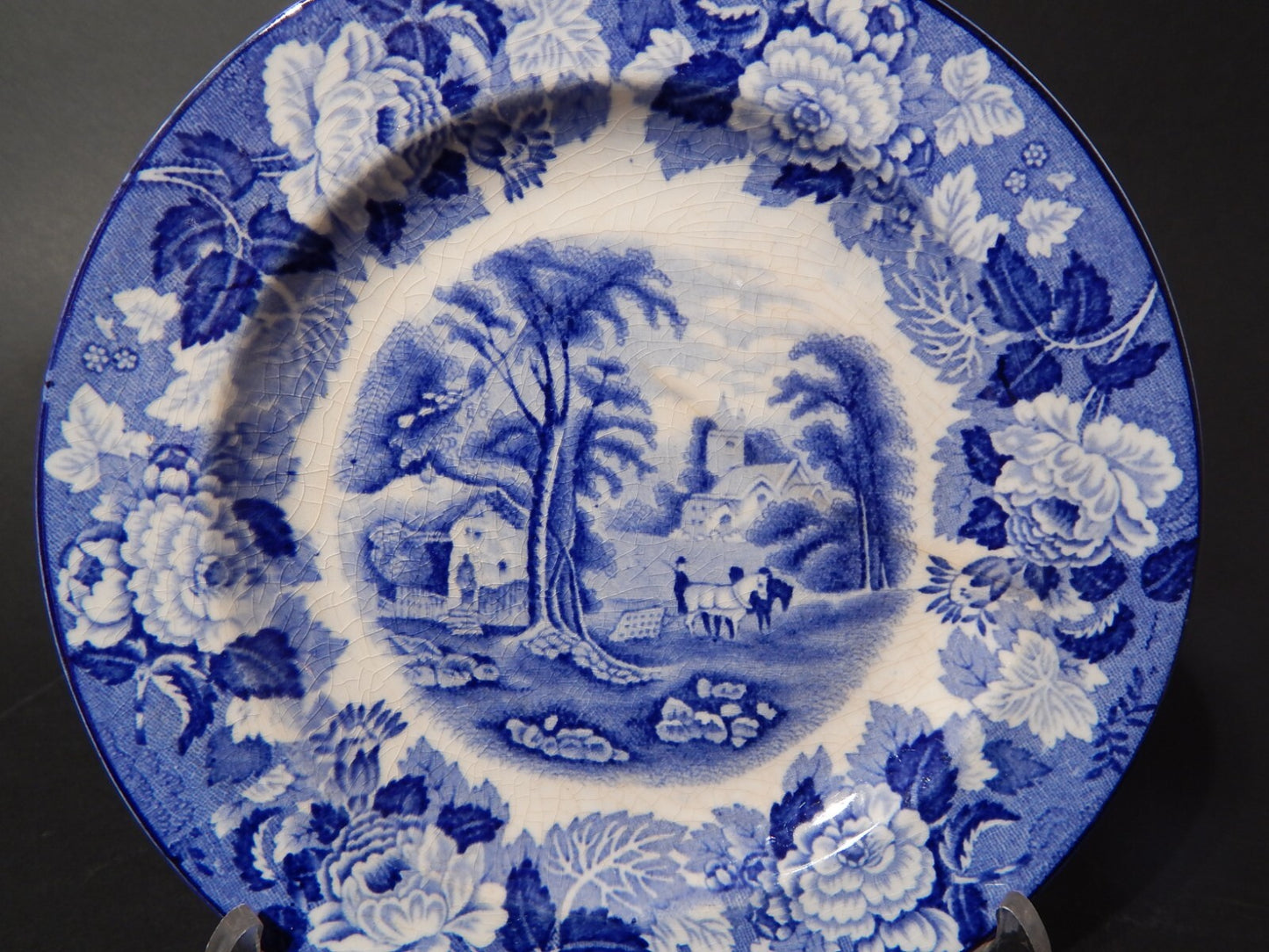 VINTAGE ENOCH WOOD'S ENGLISH SCENERY WOOD&SONS PIATTO DOLCE SEMI PORCELLANA #669