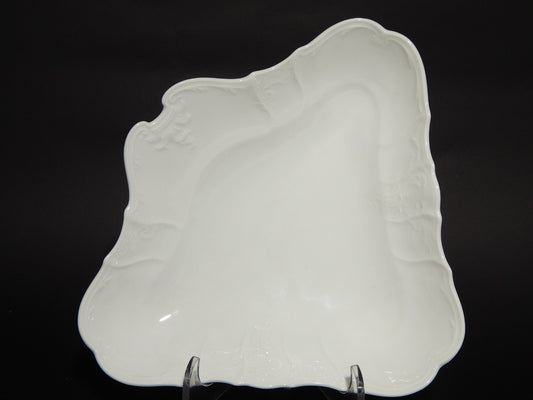 ANTICA ELEGANTE CIOTOLA VASSOIO PORCELLANA BIANCA BOEMA MODELLO BERNADOTTE