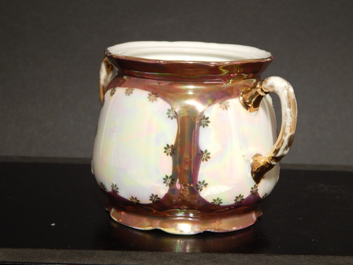 ANTICA LIBERTY PREZIOSA ZUCCHERIERA PORCELLANA GINORI 1896-1910 DECORO A LUSTRO