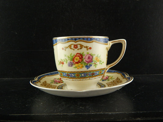 ANTICA 1913 TAZZA PIATTINO SEMI PORCELLANA JOHNSONS BROS COLLEZIONE PAREEK #7688