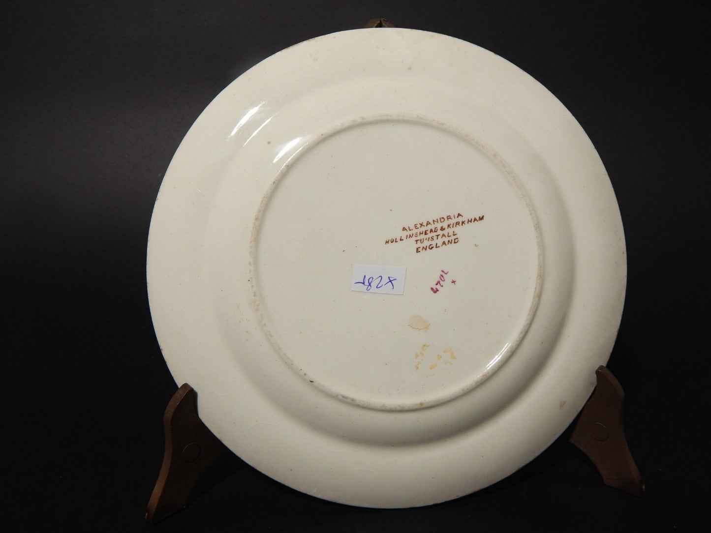 ANTICO ART NOUVEAU PIATTO CERAMICA ALEXANDRIA HOLLINSHEAD&KIRKHAM TUNSTALL X285