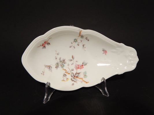 ANTICA RARA RAVIERA PIATTO CONCHIGLIA PORCELLANA GINORI FINE 800 RAMO FIORITO