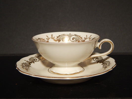 ANTICA TAZZINA CAFFE' PORCELLANA DECORO ORO VOHENSTRAUSS BAVARIA JOHANN SELTMANN