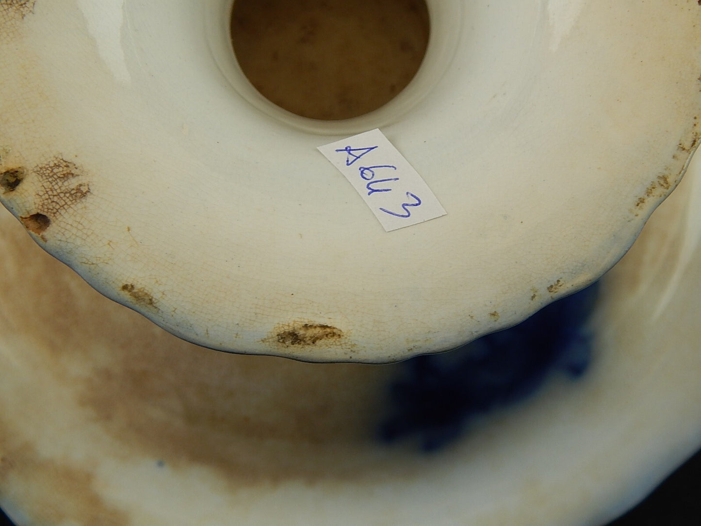 ANTICO PRIMO 800 ALZATA PORCELLANA VILLEROY&BOCH DECORO BLUE FLOW FASAN W&B A643