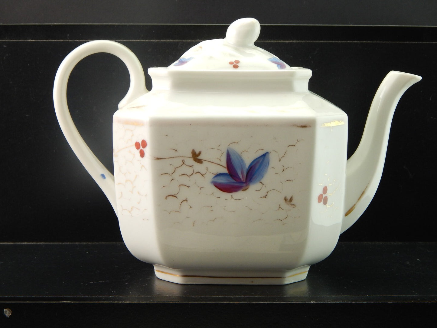 ANTICA PREZIOSA TEIERA IMPERO VECCHIO PARIGI PORCELLANA PRIMO 800