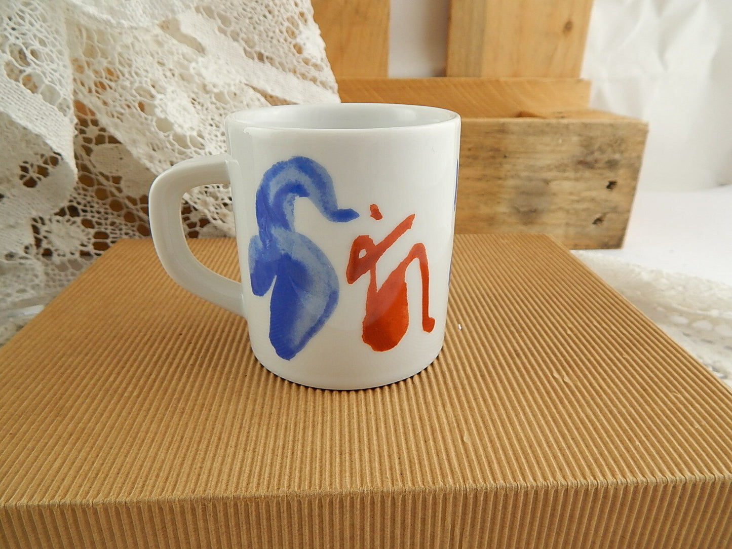 ROYAL COPENHAGEN FAIENCE ANNUAL SMALL MUG TAZZA CERAMICA ANNUALE 1998 NEW W/BOX