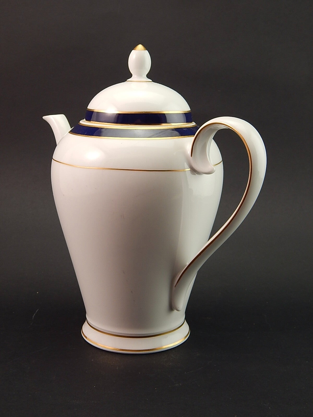 ANTICA PREZIOSA CAFFETTIERA PORCELLANA WINTERLING BAVARIA IMPERIAL BLUE