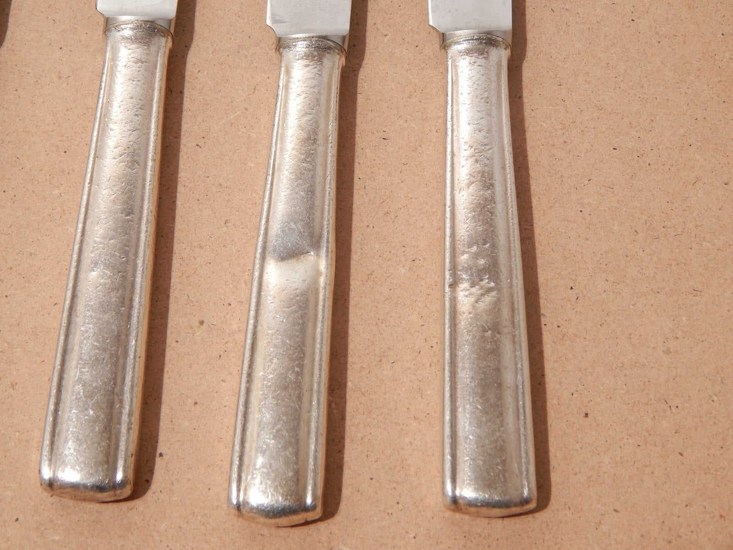 ANNI 50 ARTHUR KRUPP MILANO SET 6 COLTELLI ALPACCA ARGENTATE DESIGN GIO' PONTI #