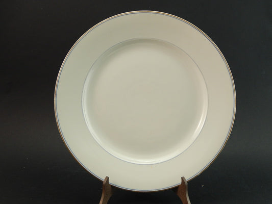 ANTICO DEL 1929 VASSOIO ROTONDO PORCELLANA RICHARD GINORI PROFILO BLU E ORO