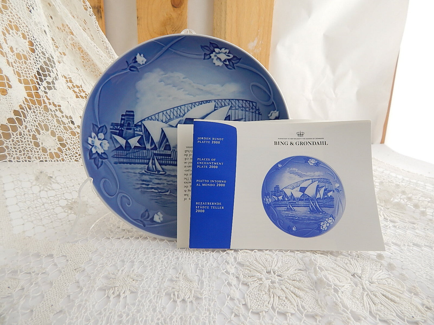 ROYAL COPENHAGEN BING&GRONDAHL SIDNEY PIATTO 2000 PORCELLANA NEW COLLECTIBLES