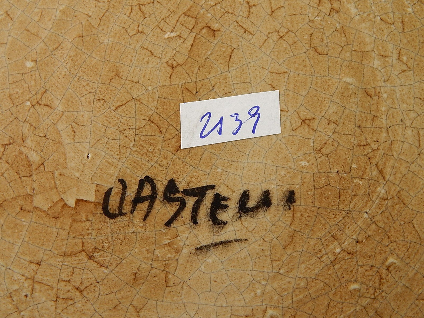 ANTICO PIATTO PARATA MAIOLICA CERAMICA BOTTEGA CASTELLI ABRUZZO #2139