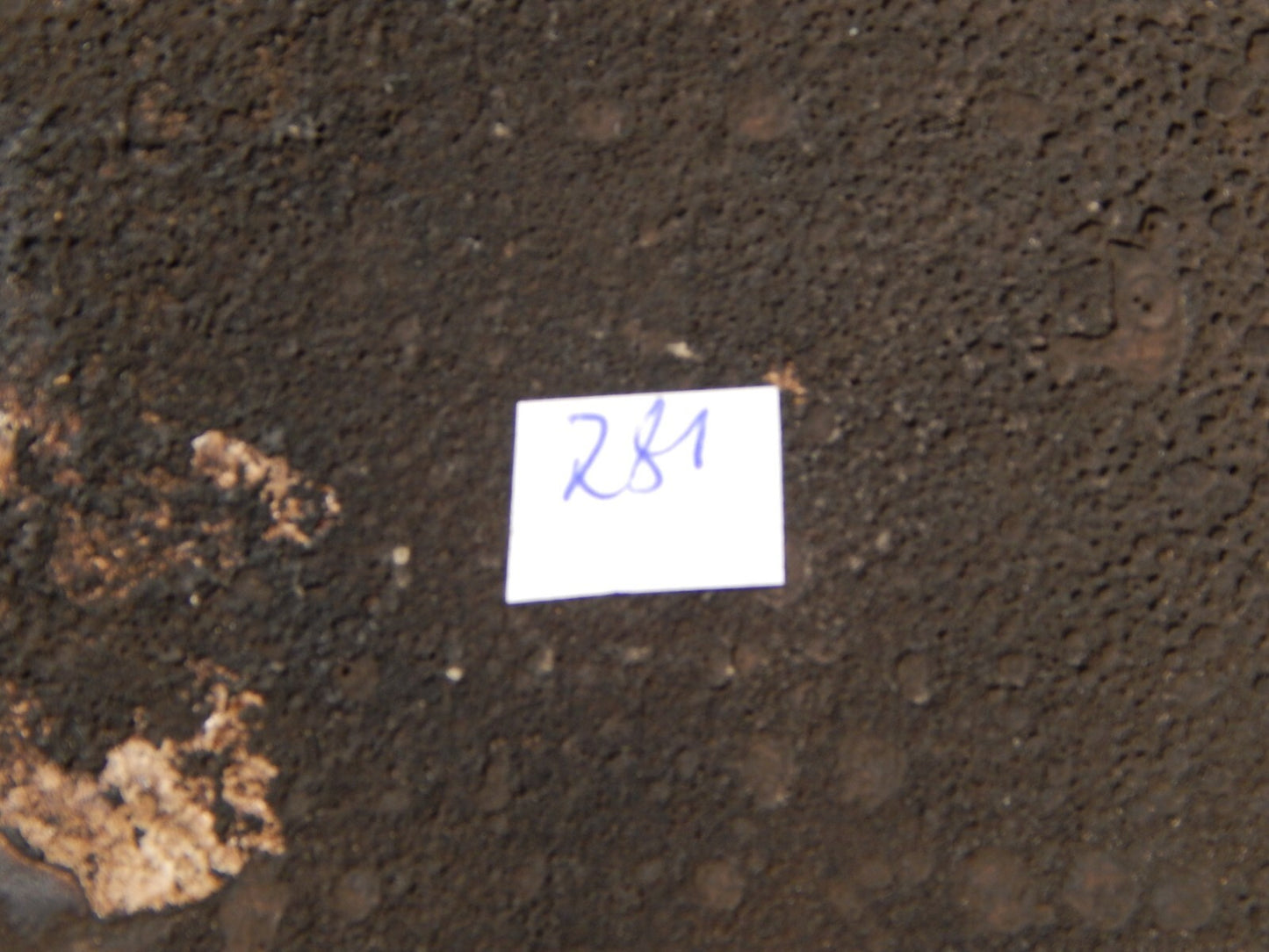 ANTICA PIASTRELLA MATTONELLA CERAMICA DELFT DEL 1700 DECORO AL MANGANESE (781)