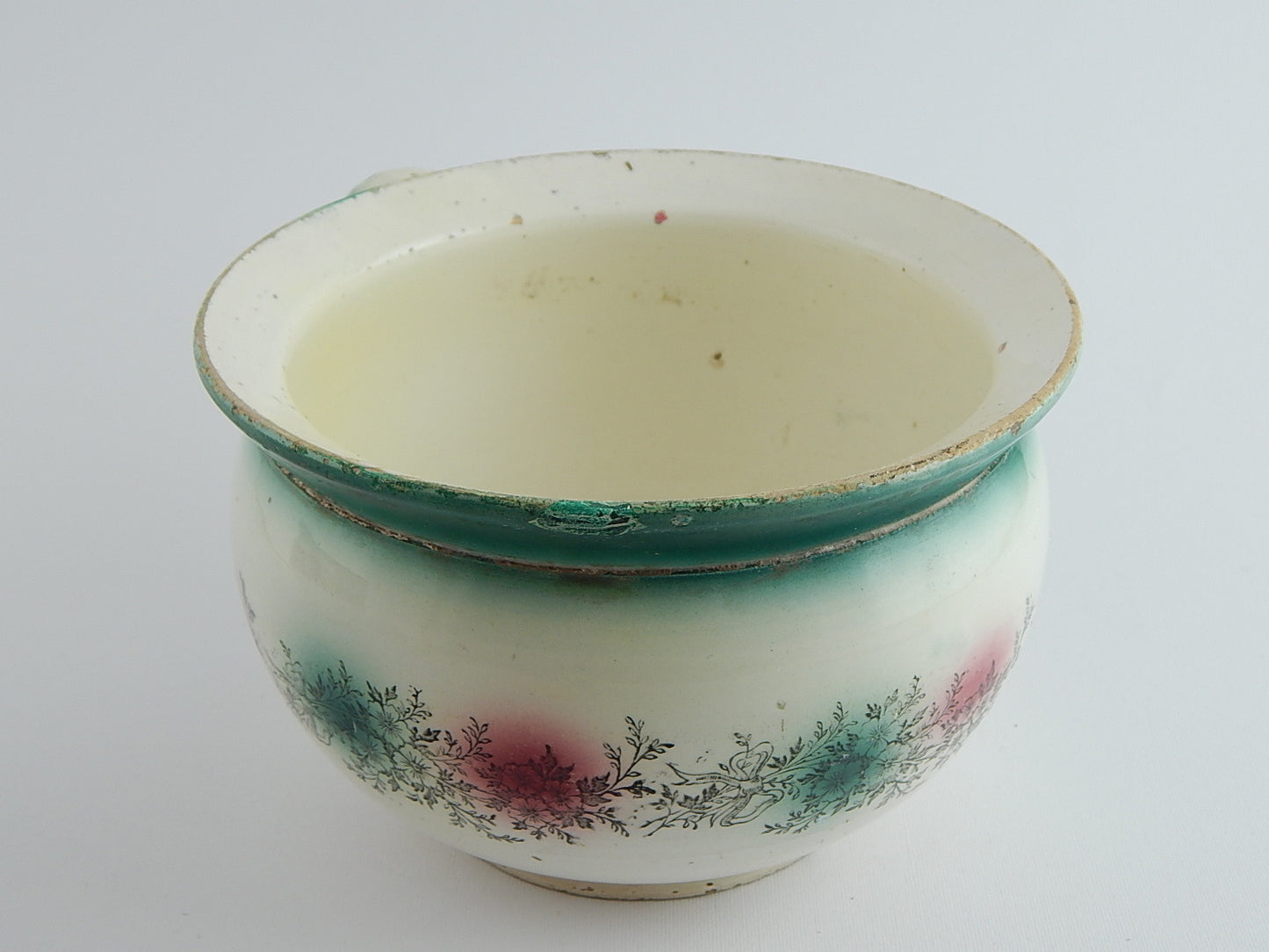 ANTICO VASO NOTTE PITALE CERAMICA PORCELLANA PRIMO NOVECENTO F. MUSSO MONDOVI'