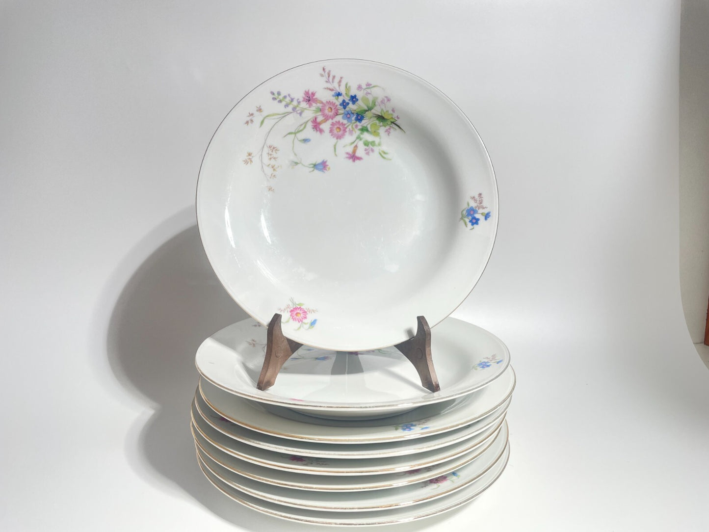 VINTAGE SERVIZIO TAVOLA 11 PIATTI PORCELLANA SELTMANN WEIDEN DISEGNO INGRID