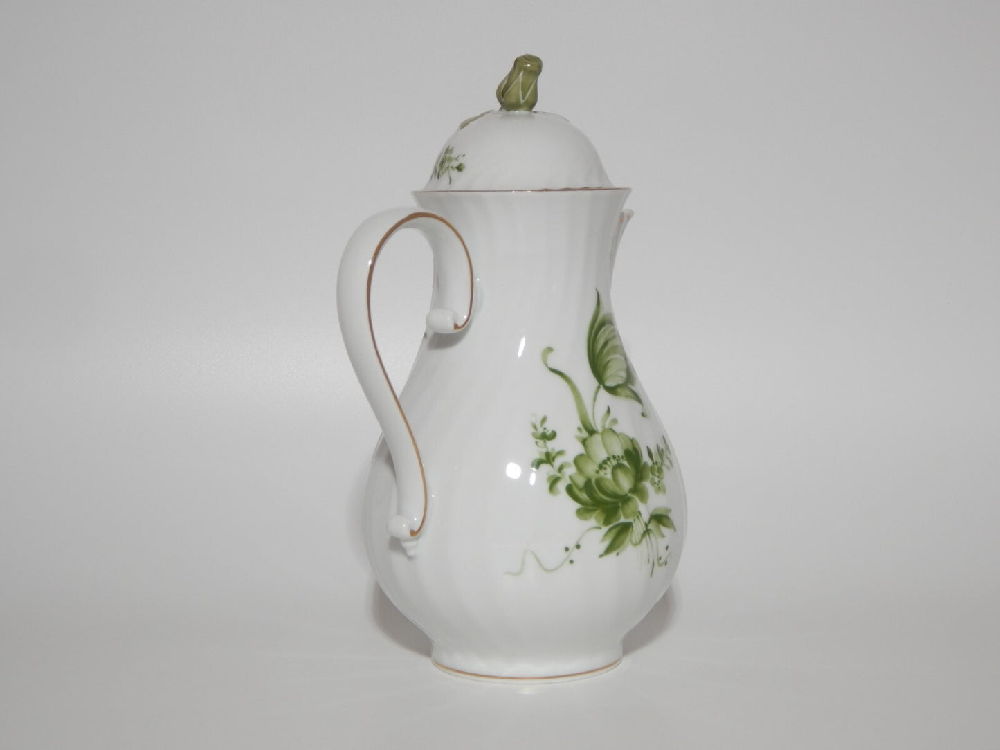 PREZIOSO VINTAGE SERVIZIO DA TE' PORCELLANA TEDESCA KAISER BOUQUET FIORI VERDE