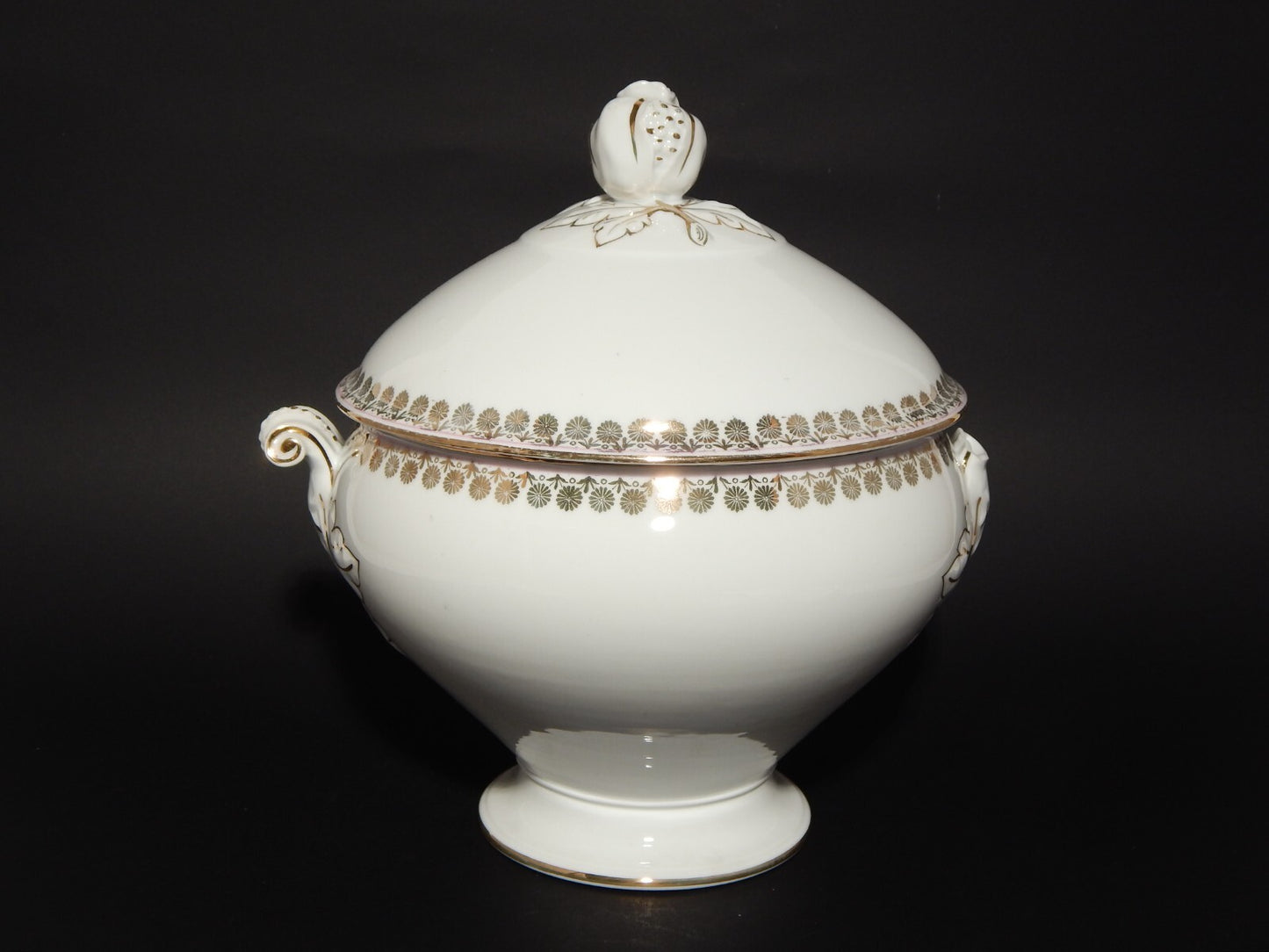 ANTICA RARA ZUPPIERA CENTROTAVOLA PORCELLANA GINORI LIBERTY DIFETTO