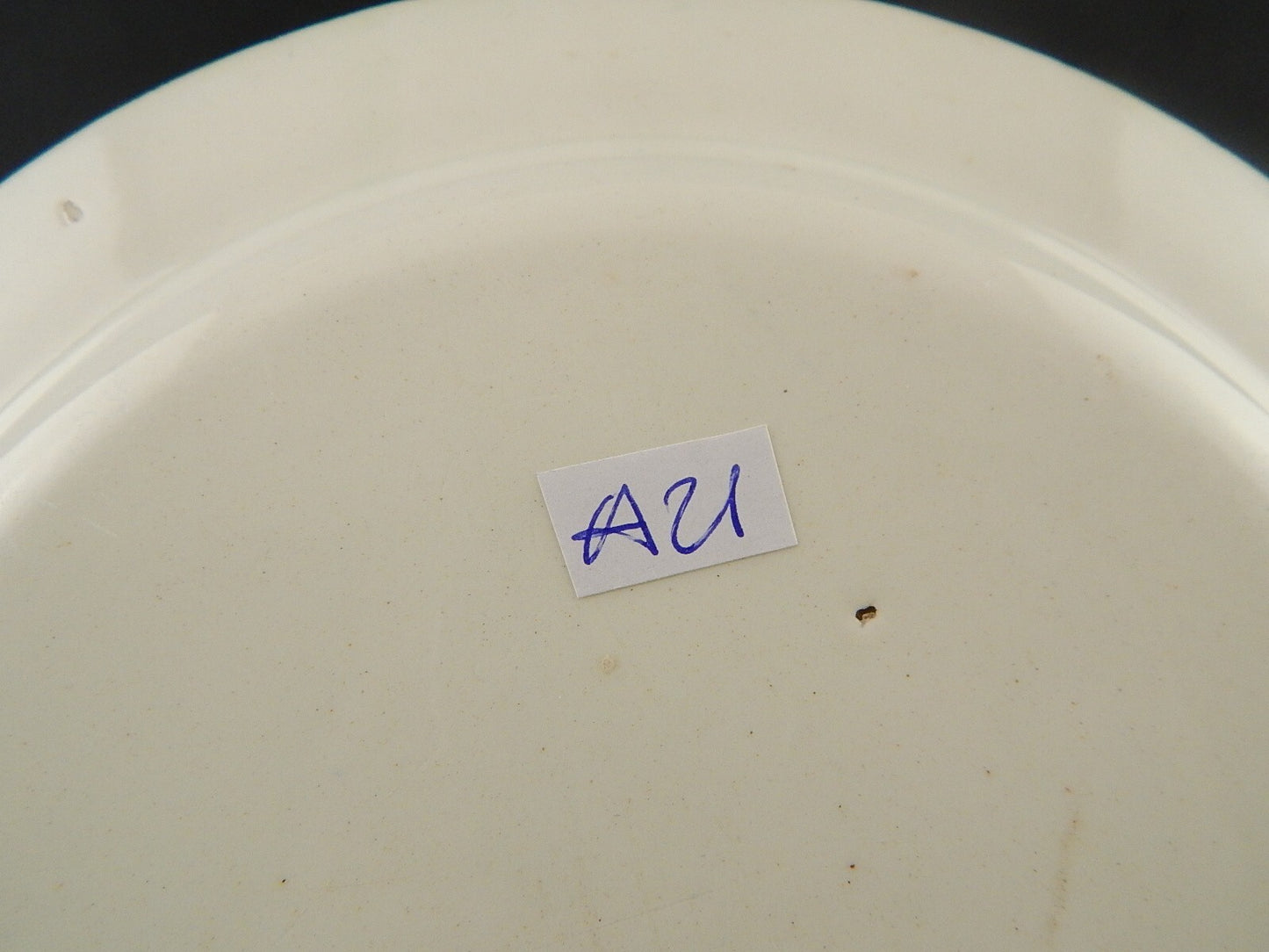 ANTICO PIATTO SEMI PORCELLANA RICHARD MILANO DECORO FERRARA META' 800 #A21