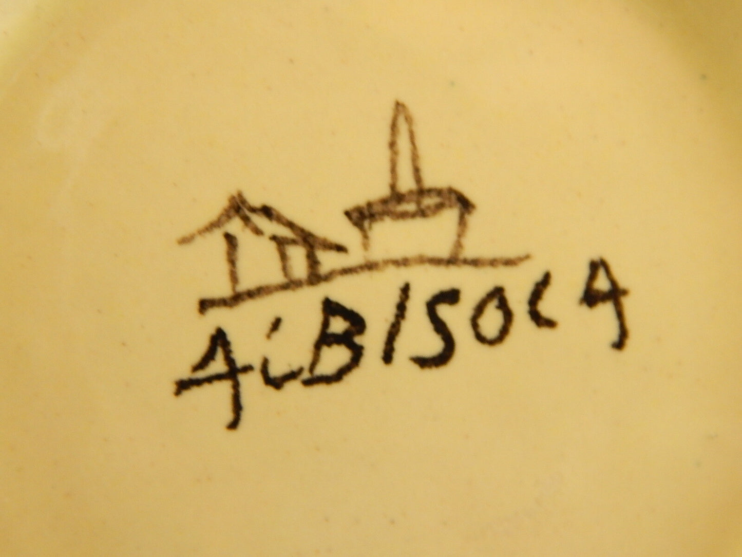 ANTICA LATTIERA BRICCO CERAMICA ALBISOLA HANDMADE MADE ITALY DIPINTA A MANO