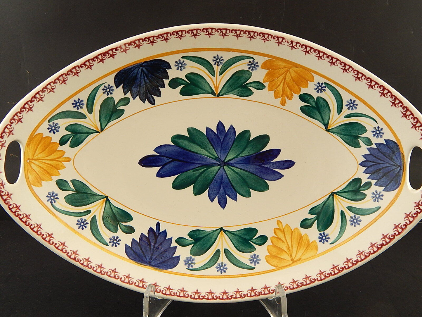 MODERNARIATO VINTAGE SOCIETA' CERAMICA MAASTRICHT CENTROTAVOLA FRUTTIERA