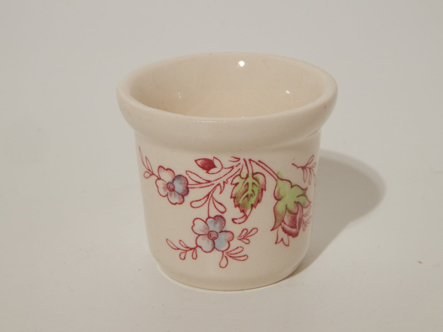 VINTAGE VASO PORTA UOVO SEMI PORCELLANA JOHNSON BROS COLLEZIONE CHINTZ ROSE