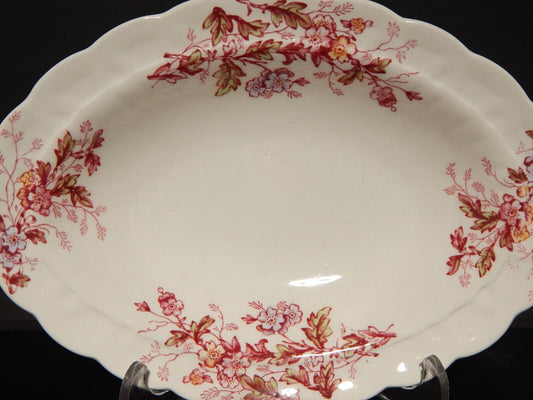 ANTICA RAVIERA VASSOIO PIATTO OVALE BOOTHS WASHINGTON SEMI-PORCELLANA INGLESE