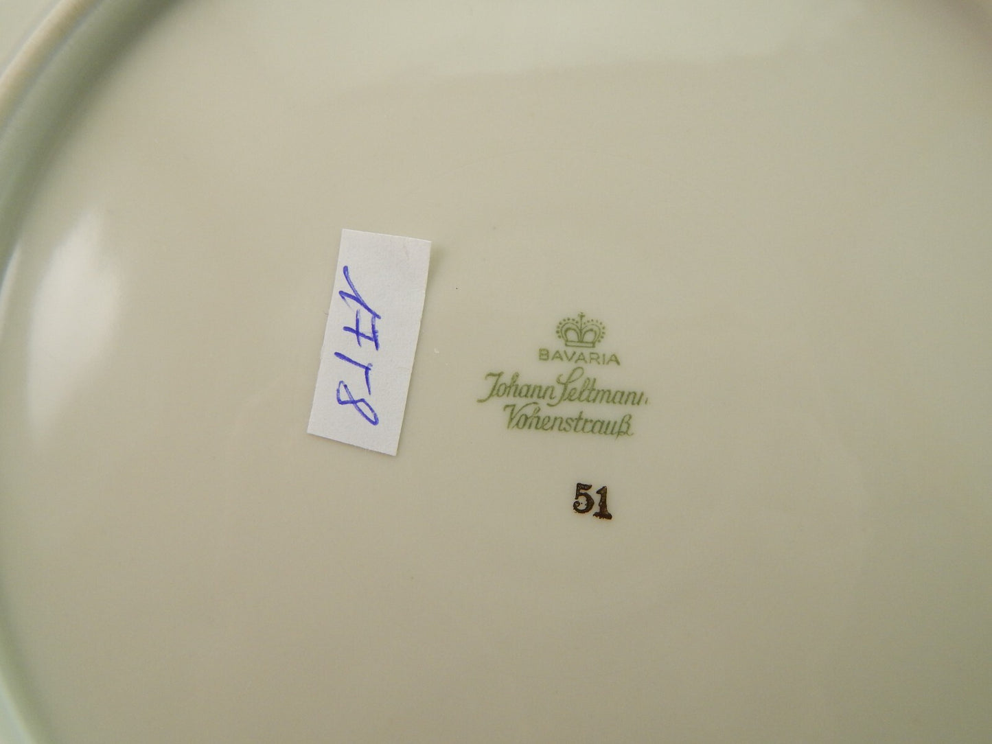 ANTICO SERVIZIO DESSERT 7 PIATTI PORCELLANA VOHENSTRAUSS BAVARIA SELTMANN