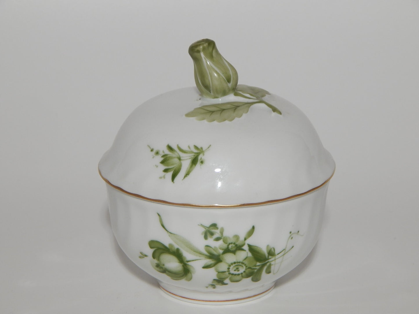 PREZIOSO VINTAGE SERVIZIO DA TE' PORCELLANA TEDESCA KAISER BOUQUET FIORI VERDE