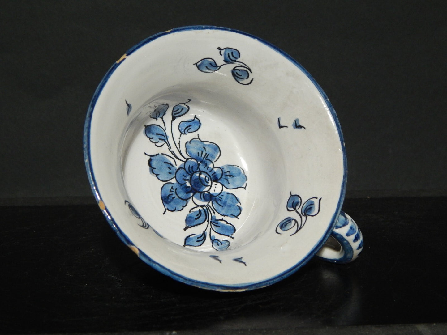 ANTICA TAZZA CERAMICA ALBISOLA ALBA DOCILIA FATTA DIPINTA A MANO PRIMO 900 #1746