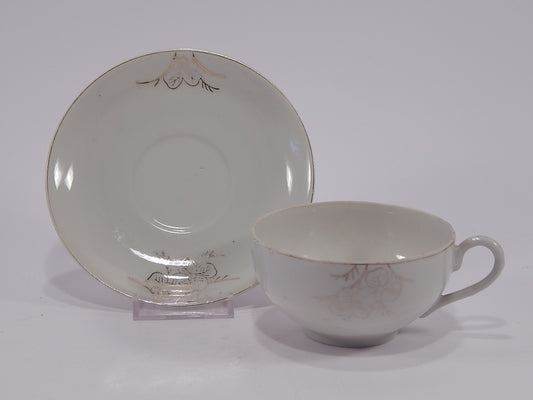 ANTICA TAZZA E PIATTINO PORCELLANA ORIENTALE OLD CHINESE PORCELAIN CUP+SAUCER