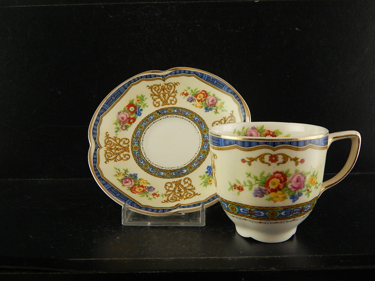 ANTICA 1913 TAZZA PIATTINO SEMI PORCELLANA JOHNSONS BROS COLLEZIONE PAREEK #7688