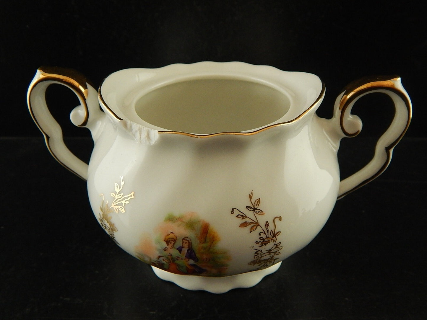 ANTICA ROCAILLE ZUCCHERIERA PORCELLANA RHEINPFALZ HARTPORZELLAN BAVARIA DIFETTO