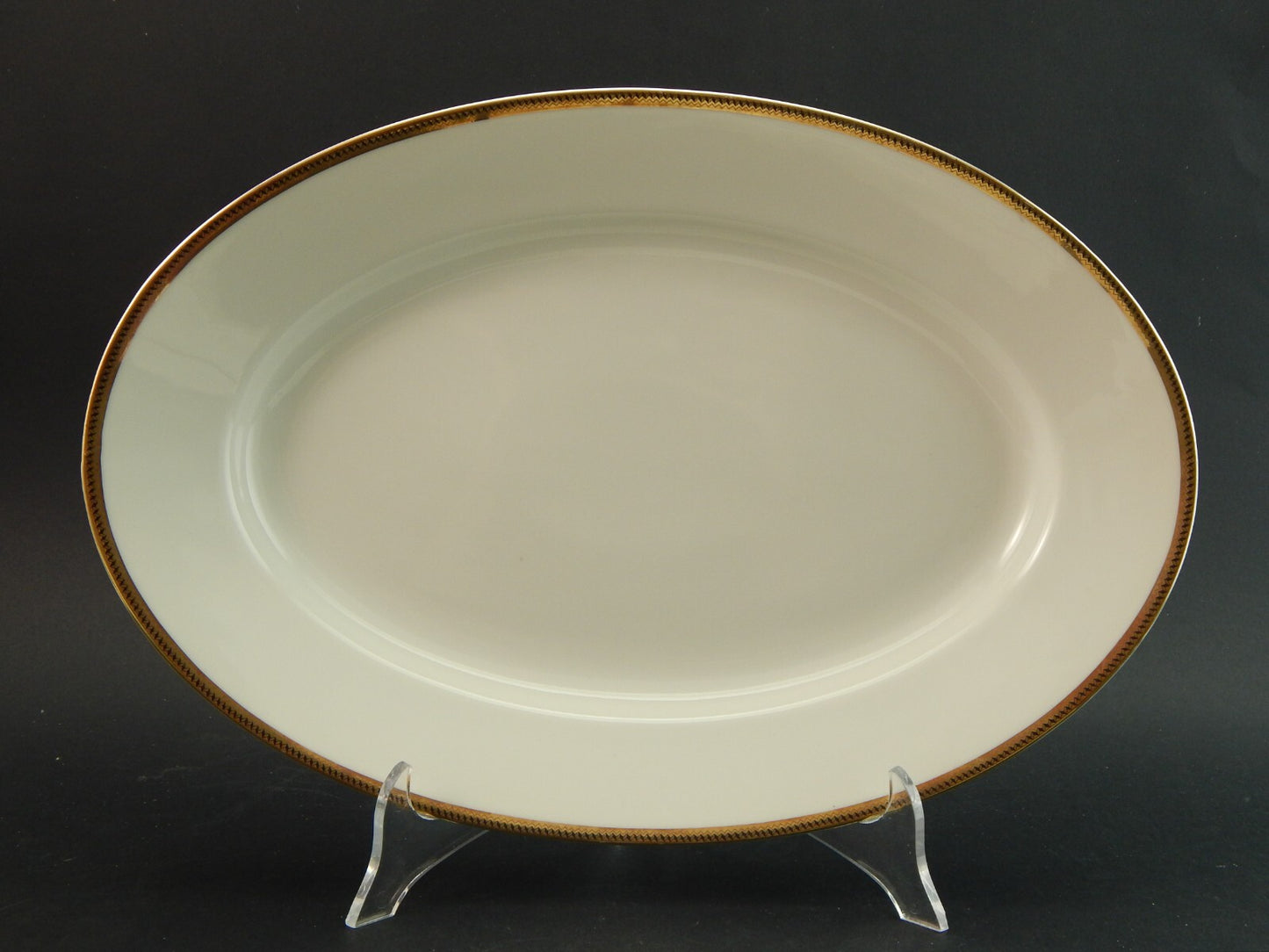 ANTICO PREZIOSO VASSOIO OVALE IMPERO PORCELLANA RICHARD GINORI DOCCIA DEL 1939