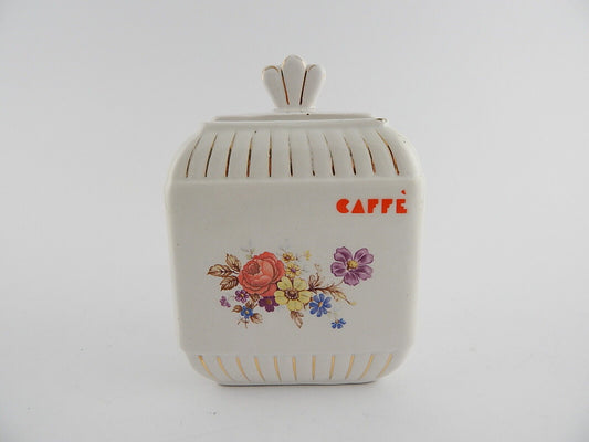 RARO VINTAGE BARATTOLO CERAMICA CAFFE' CUNARDO CORONETTI MADE IN ITALY ANNI '50