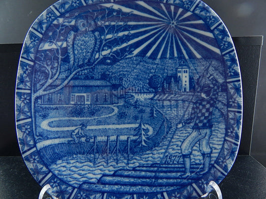 RORSTRAND PIATTO PORCELLANA NATALE 1977 PORCELAIN CHRISTMAS PLATE COLLEZIONE NEW