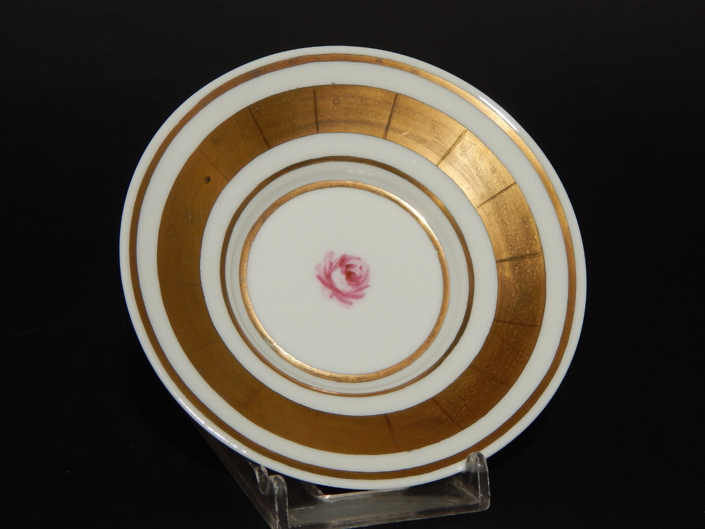 PREZIOSA RARA TAZZINA PORCELLANA LIMOGES DIPINTA A MANO POLICROMIA E ORO