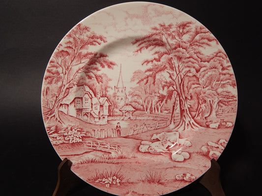 VINTAGE PIATTO SEMI PORCELLANA INGLESE MIDWINTER COLLEZIONE COUNTY MANOR