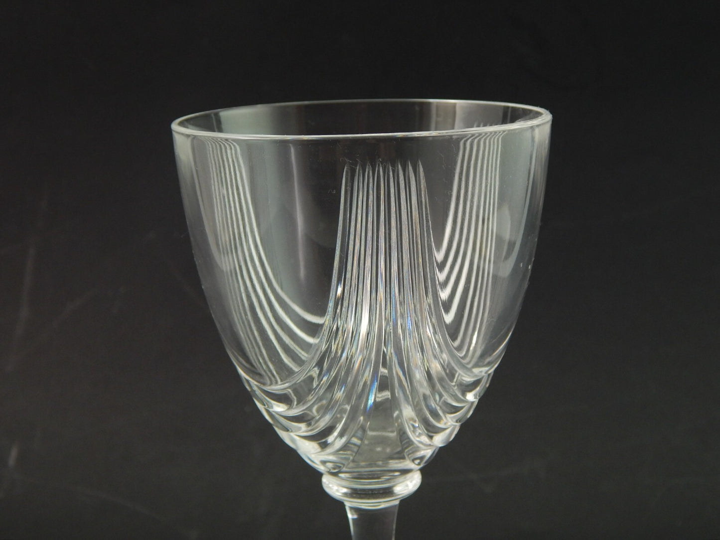 VINTAGE ELEGANTE SERVIZIO 18 CALICI CRISTALLO IN STILE ART DECO MADE IN ITALY