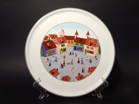 VILLEROY&BOCH PIATTO TORTA VASSOIO PORCELLANA COLLEZIONE NAIF LAPLAU CM 31