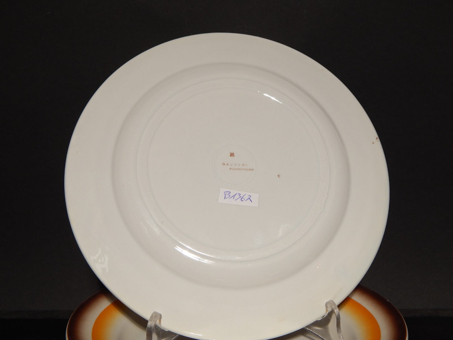 ART DECO FUTURISTA SET 4 PIATTI PIANI CERAMICA GALVANI PORDENONE SIMONETTO