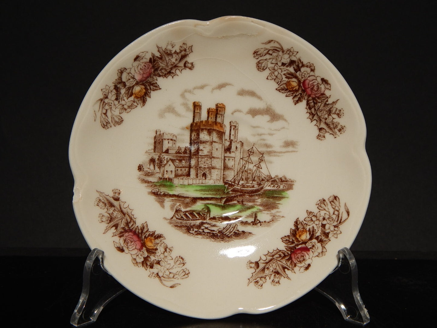 ANTICA TAZZA TE' PORCELLANA JOHNSON BROS ROYAL HOMES OF BRITAIN CAERNARVON