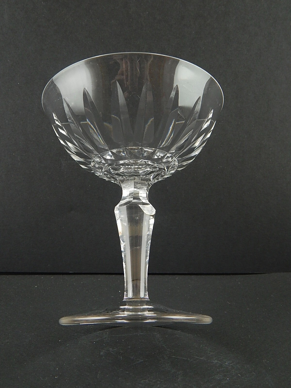 ANTICO BICCHIERE CALICE COPPA CHAMPAGNE CRISTALLO MOLATO SAINT LOUIS