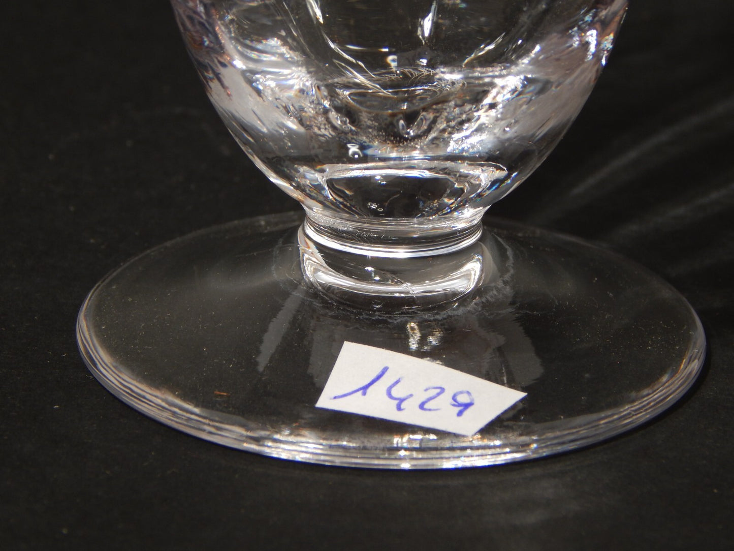 VINTAGE ELEGANTE SET 2 BICCHIERI CALICI CRISTALLO MADE IN ITALY ANNI '60