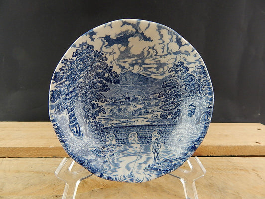 ANTICA CIOTOLA CEREALI MACEDONIA CROWN DUCAL SEMI PORCELLANA BRIDGE SCENES