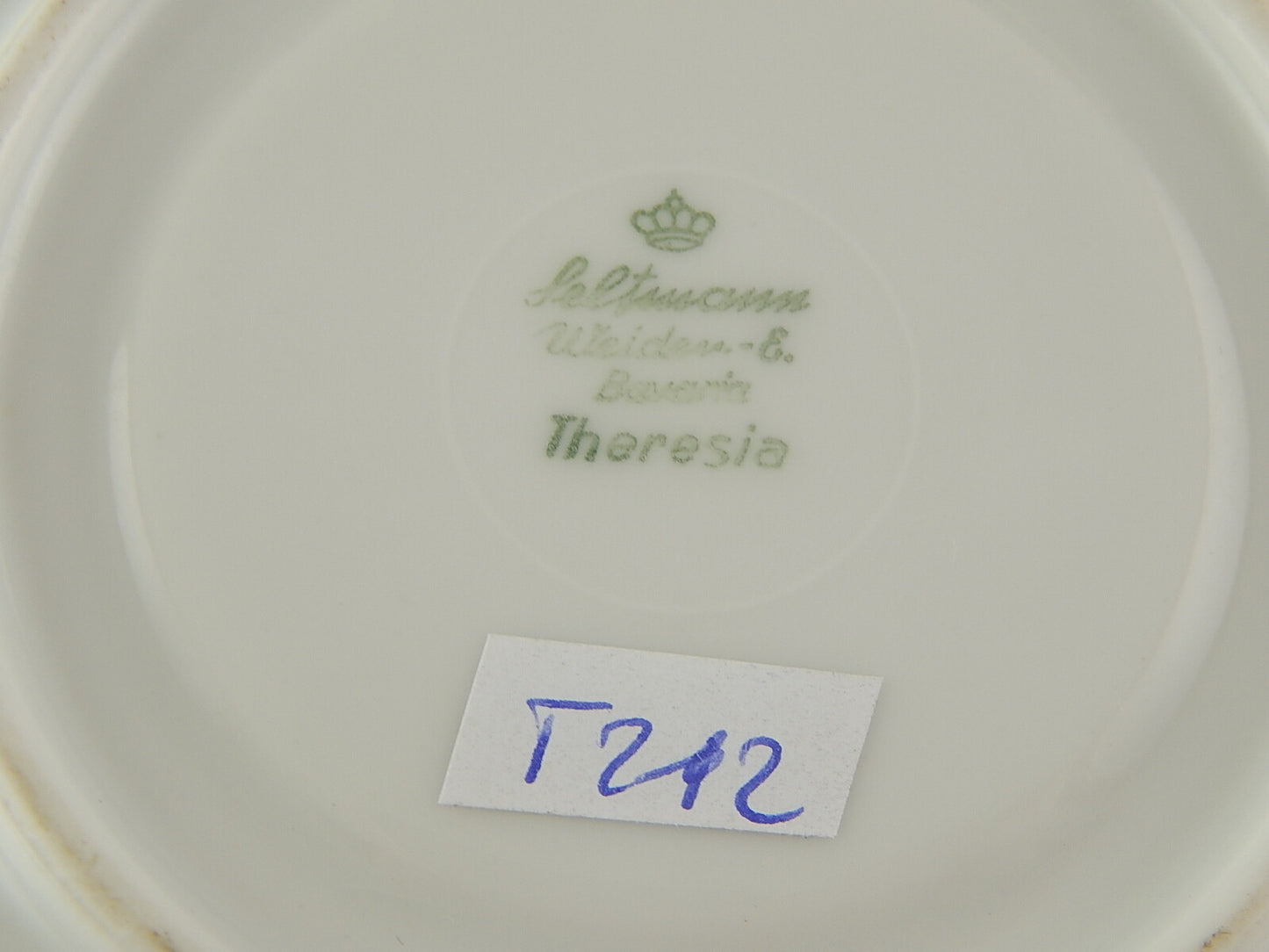 ANTICA TAZZA COLAZIONE PORCELLANA DECORO LUSTRO E ORO BAVARIA SELTMANN THERESIA